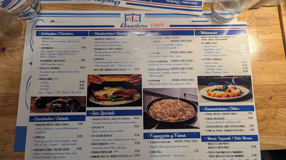 Banchero Express Weston Menu image 3